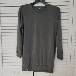 Source Unknown Gray Midi Dress